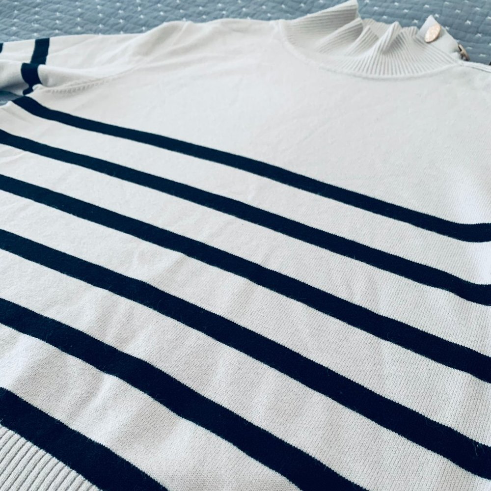 Mock Button Neck Sweater NWT - Picture 8 of 12